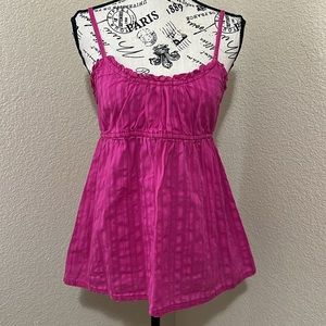 Pink Babydoll Camisole Style Top 100% Cotton